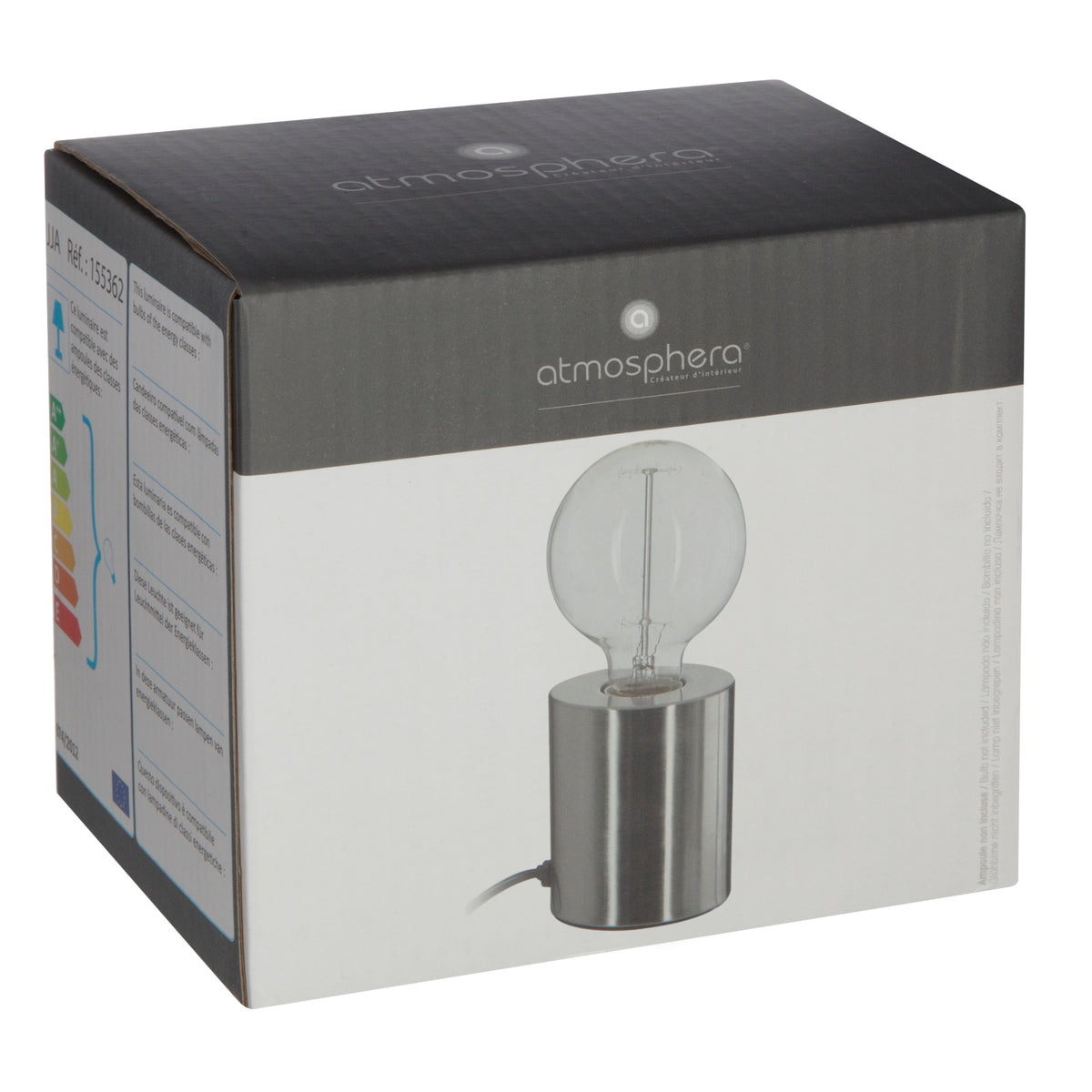 Corp de iluminat, saba argint baza lampa H10,5 cm - Atmosphera