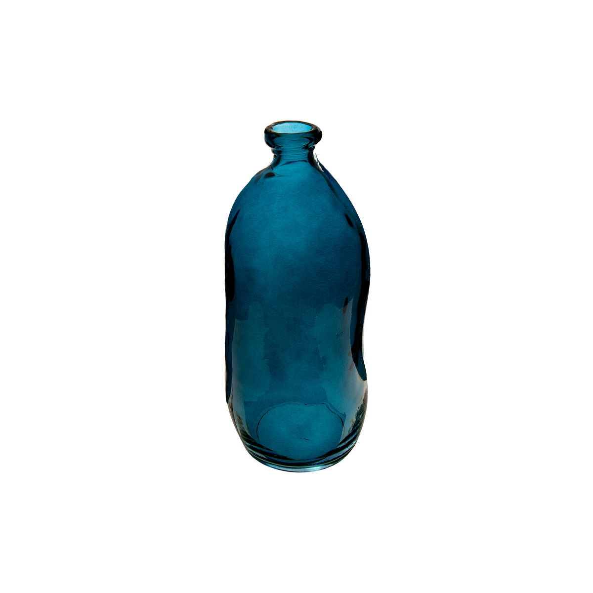 Decor pentru casa, sticla recyc albastra H35 cm - Atmosphera