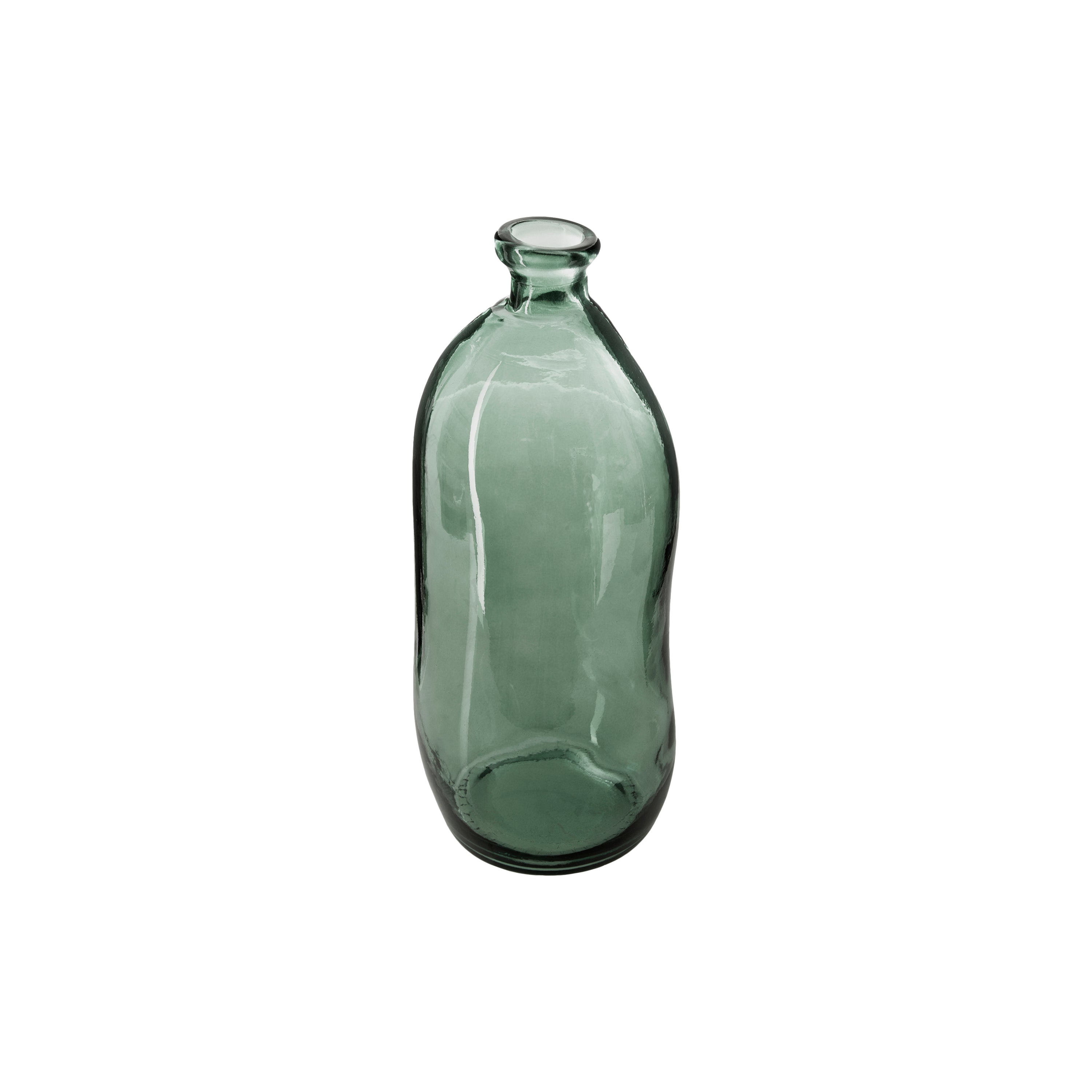 Decor pentru casa, sticla recyc sticla kaki H35 cm - Atmosphera