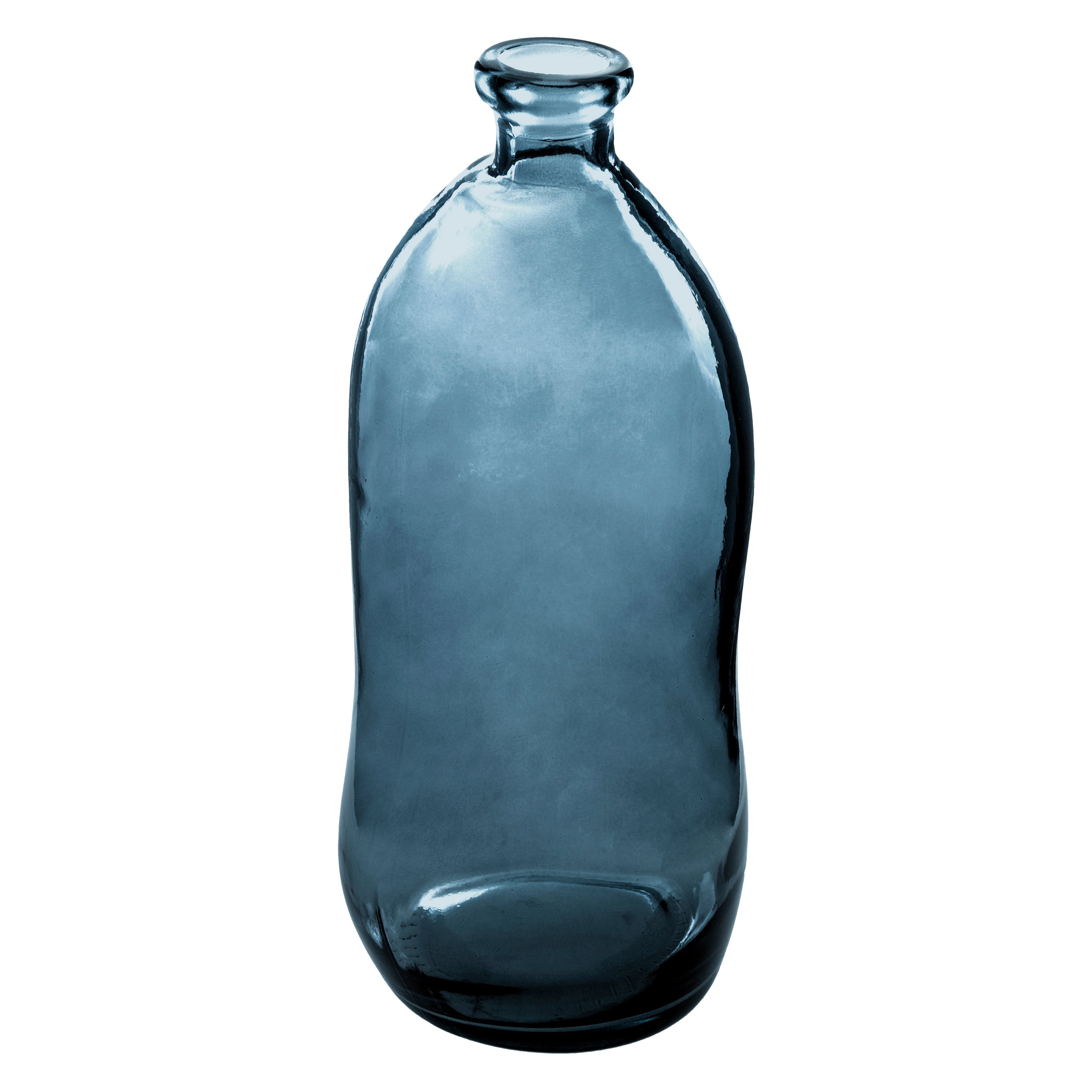 Decor pentru casa, sticla recyc albastra H73 cm - Atmosphera