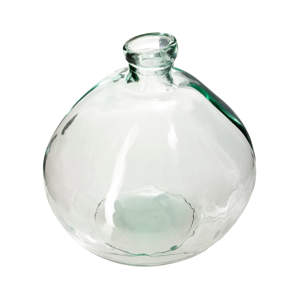 Decor pentru casa, rotund recyc sticla clara D33 cm - Atmosphera