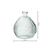 Decor pentru casa, rotund recyc sticla clara D33 cm - Atmosphera