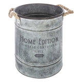 Decor pentru casa, oala metal set 2 zinc max D22,5 cm - Atmosphera