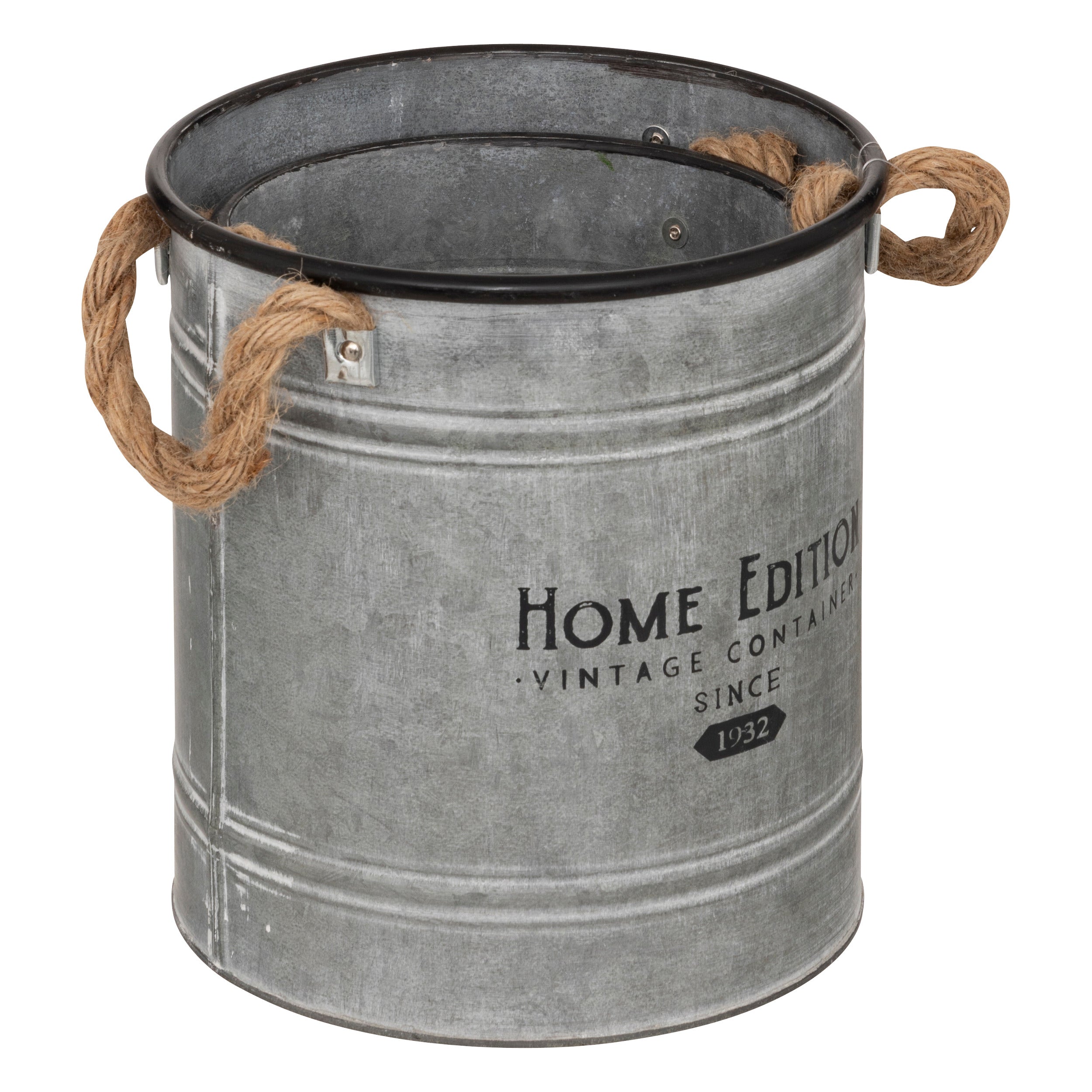 Decor pentru casa, oala metal set 2 zinc max D22,5 cm - Atmosphera