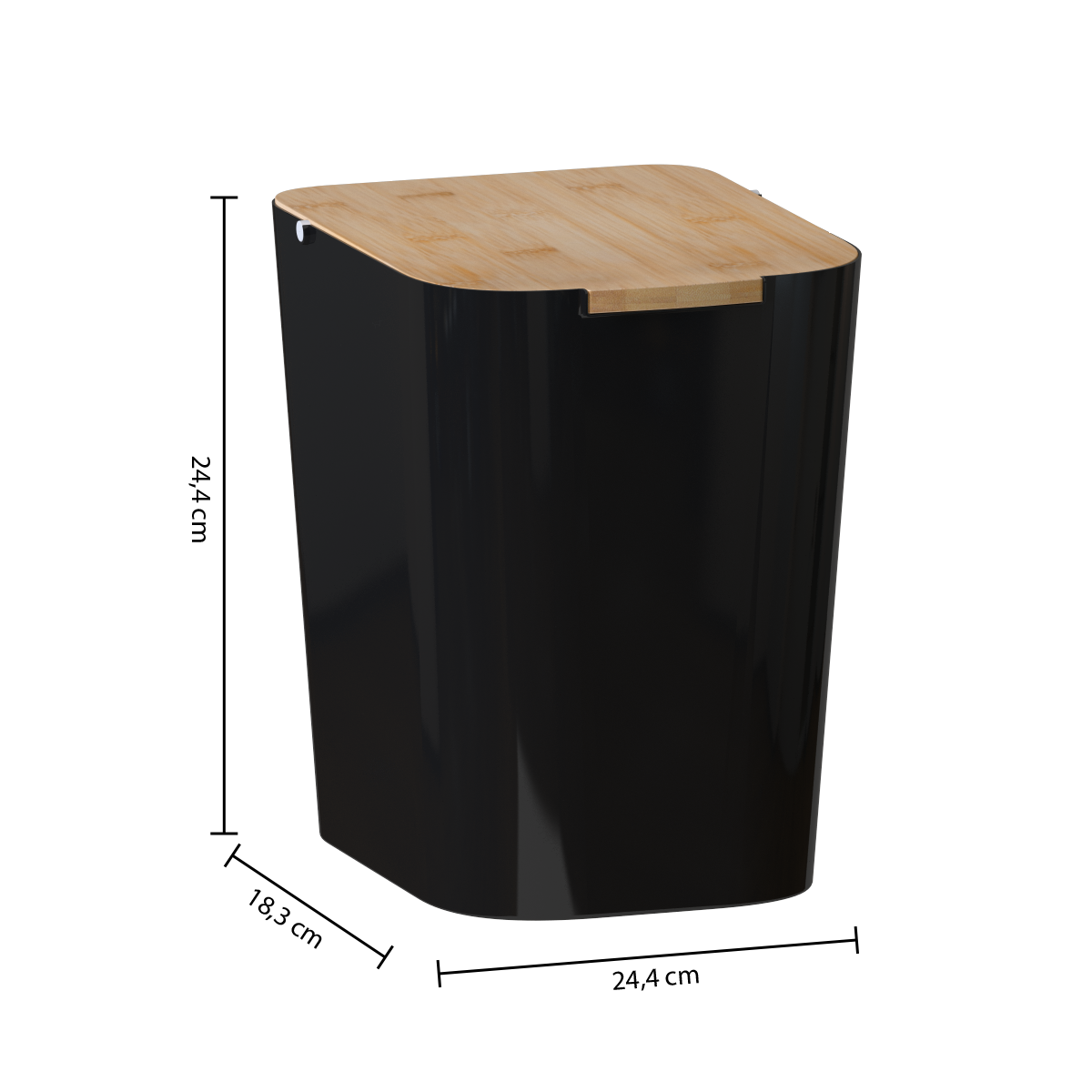 Cos de gunoi natureo 5 l negru - Five