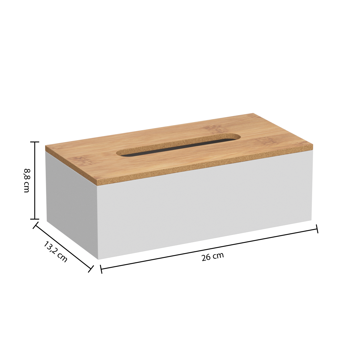 Cutie servetele PP natureo alb - Five