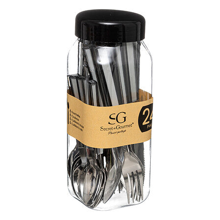 Set tacamuri 24 piese Tamaris gri - Secret de Gourmet