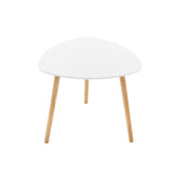 Mobilier interior, masuta laterala alb mileo set 3 buc - Atmosphera