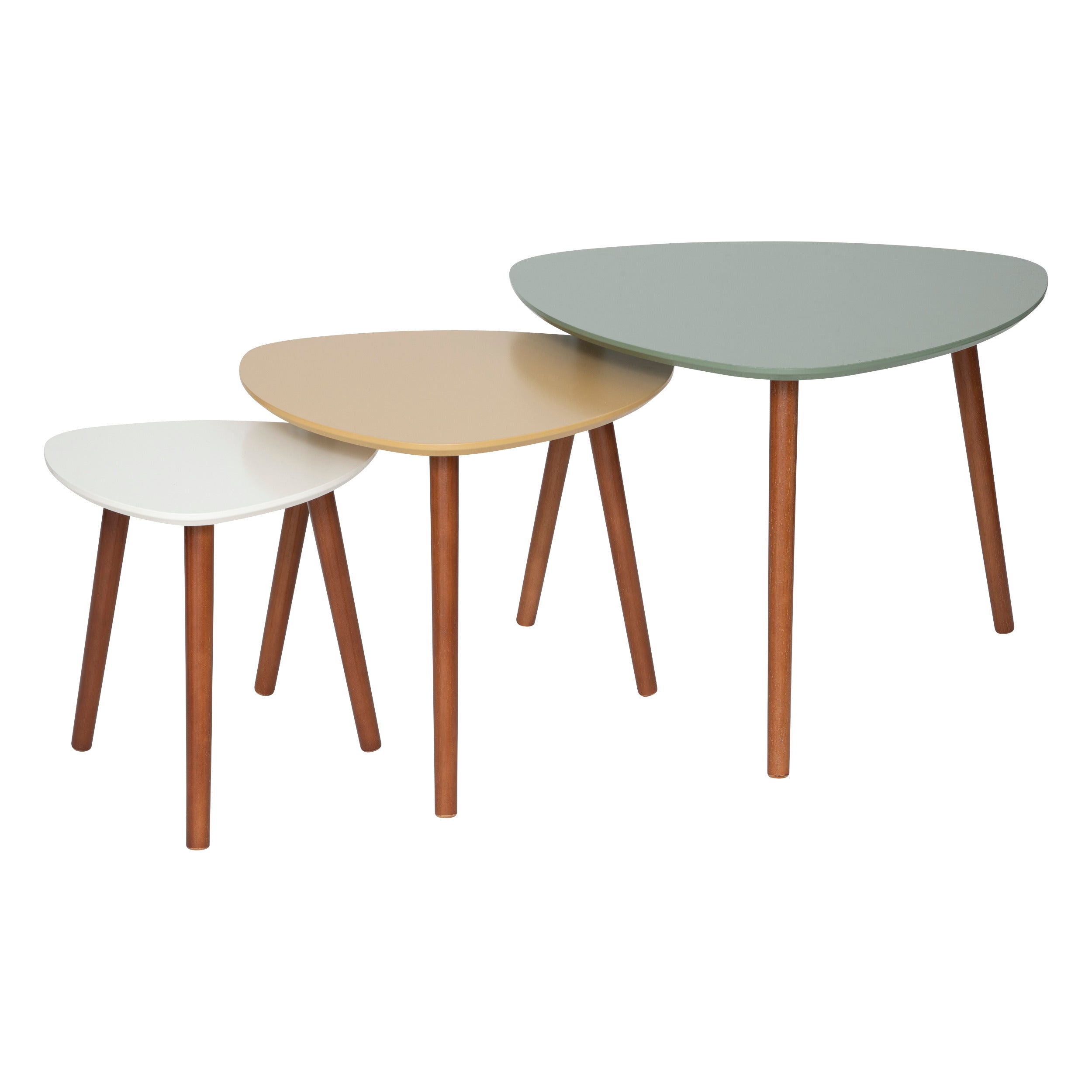 Mobilier interior, masa laterala vegetala mileo set 3 buc - Atmosphera
