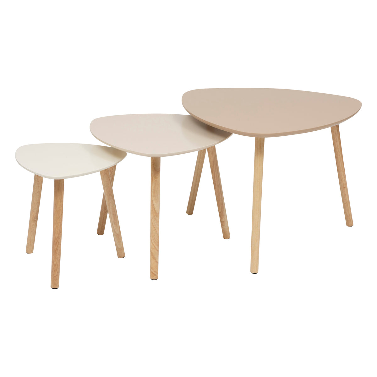 Mobilier interior, masuta laterala mileo neutra set 3 buc - Atmosphera