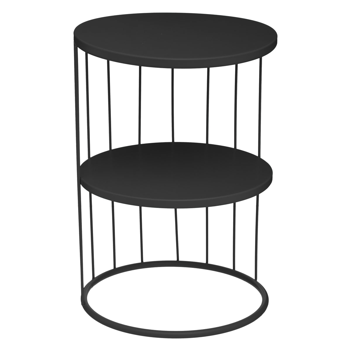 Mobilier interior, masa laterala metal neagra kobu - Atmosphera