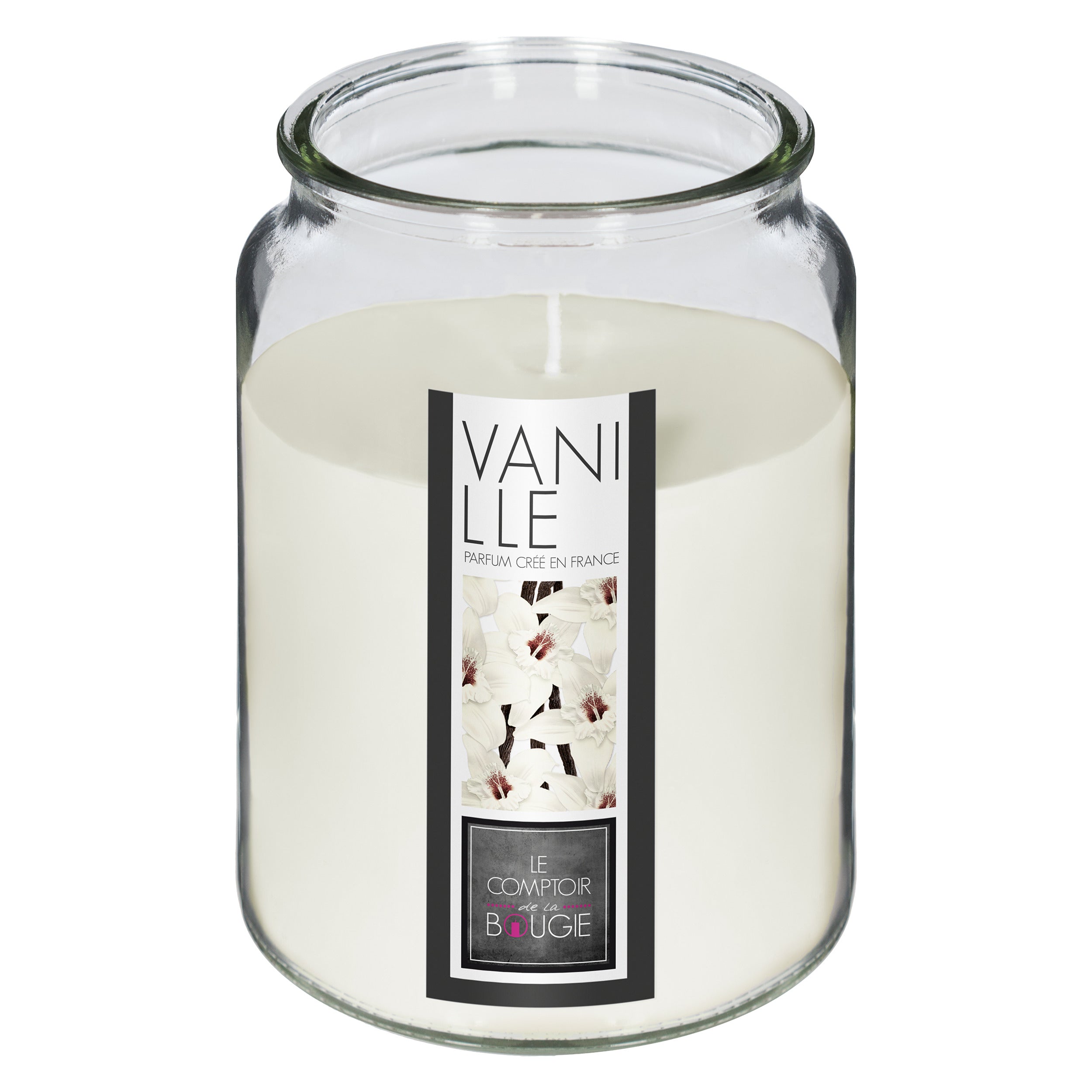 Lumanare parfumata cu capac, borcan de sticla, 510 g