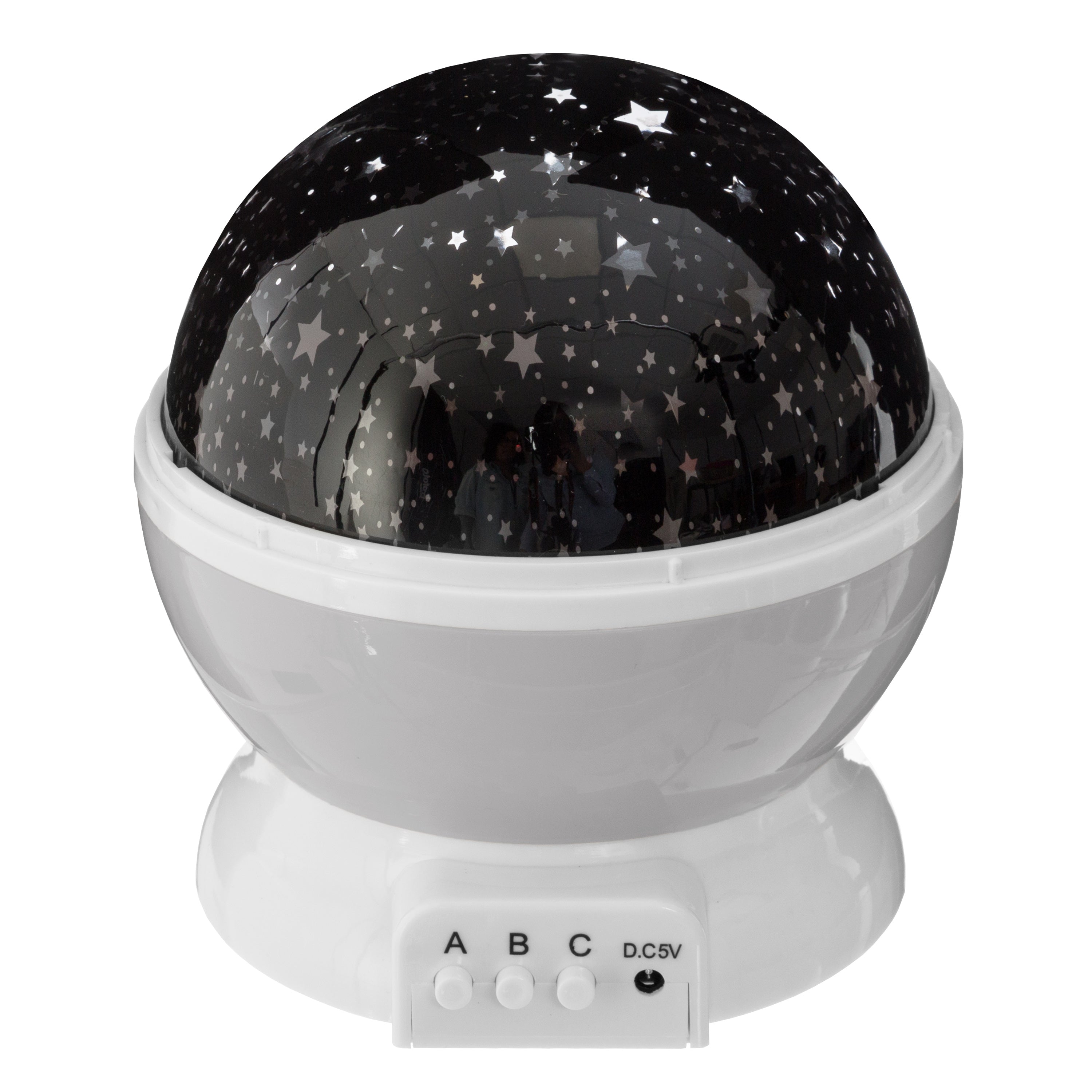Decoratiune copii, proiector rotativ gri - Atmosphera For Kids