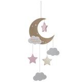 Decoratiune copii, deco suspendat luna roz - Atmosphera For Kids