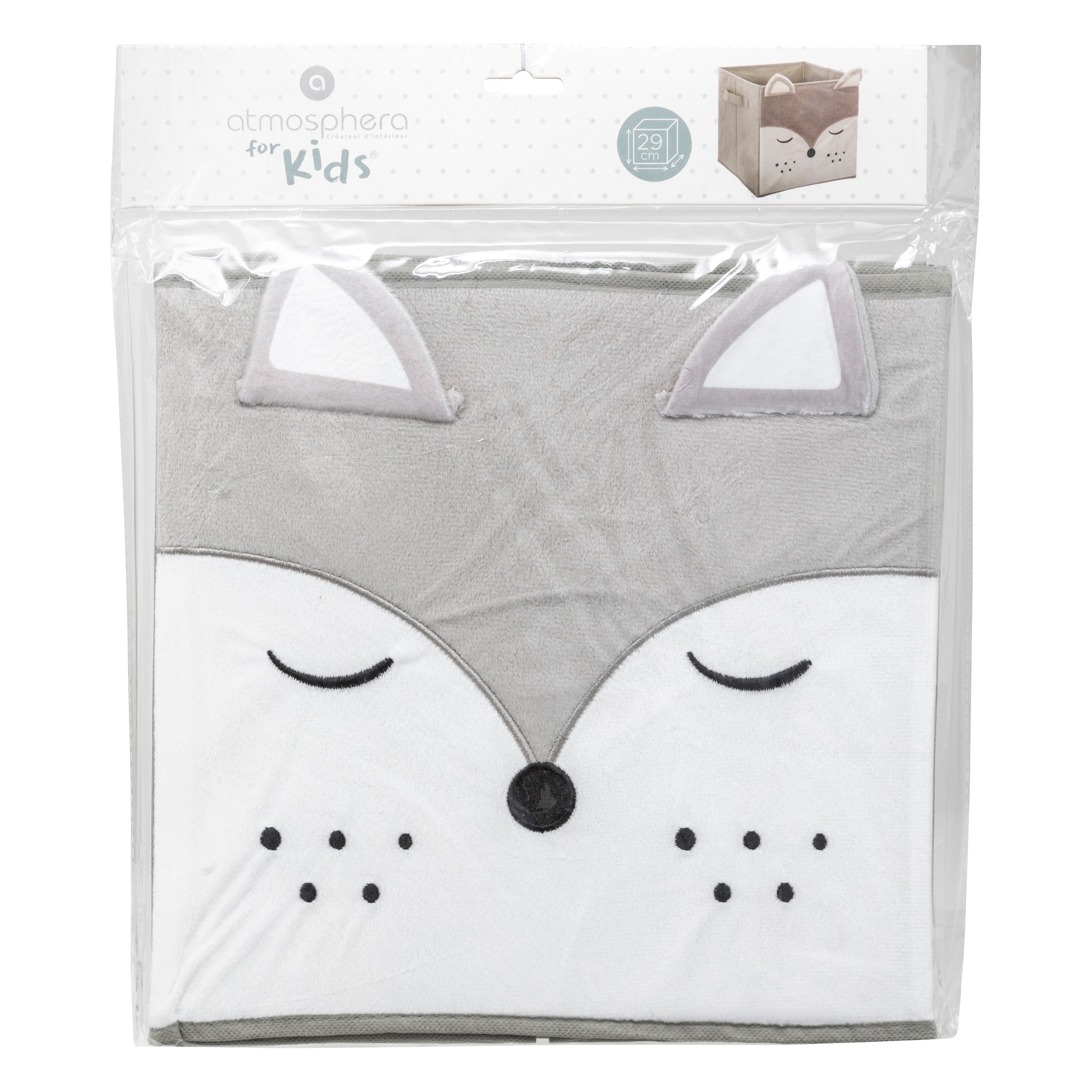 Decoratiune copii, depozitare catifea vulpe - Atmosphera For Kids