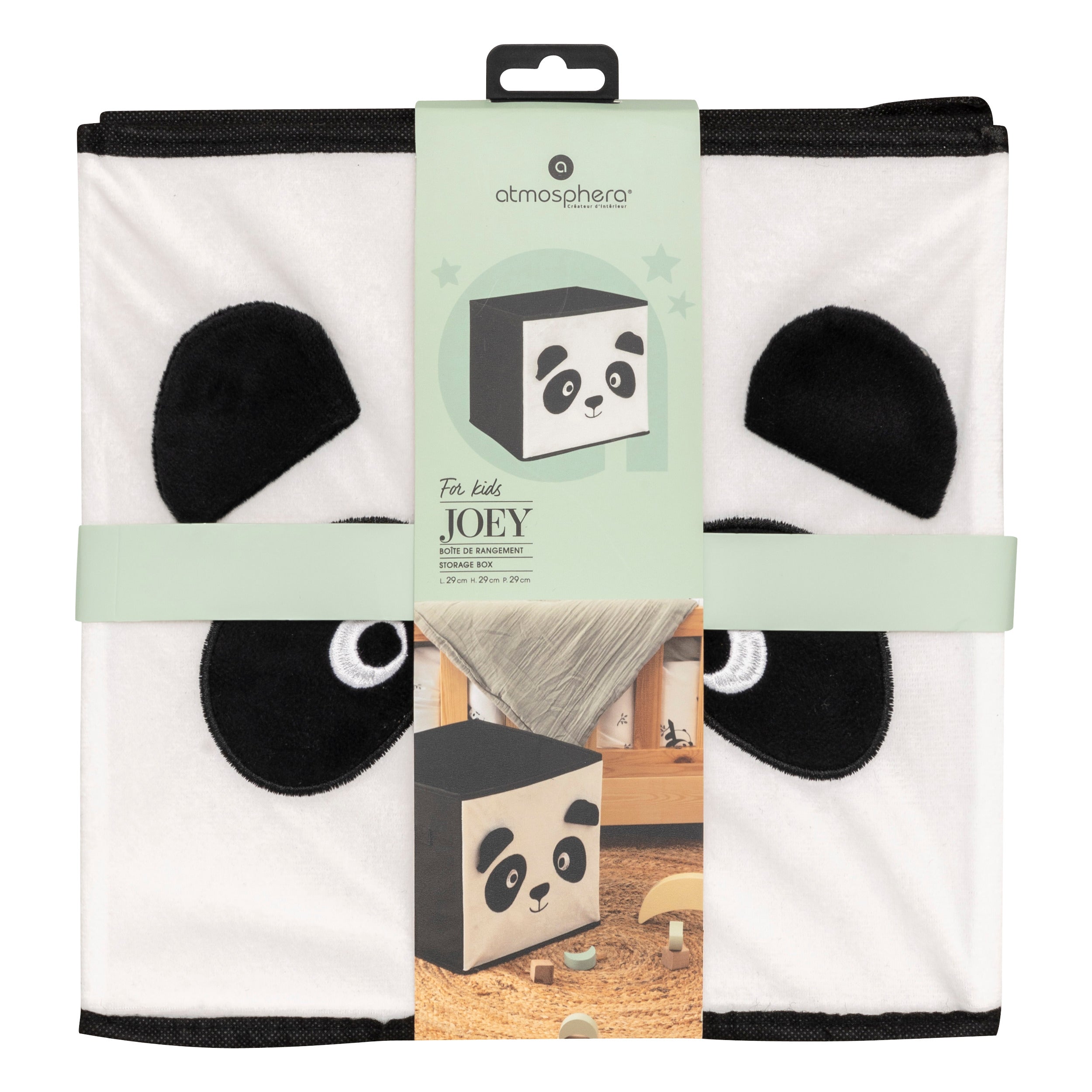 Organizator catifea panda 29 x 29 cm - Atmosphera For Kids