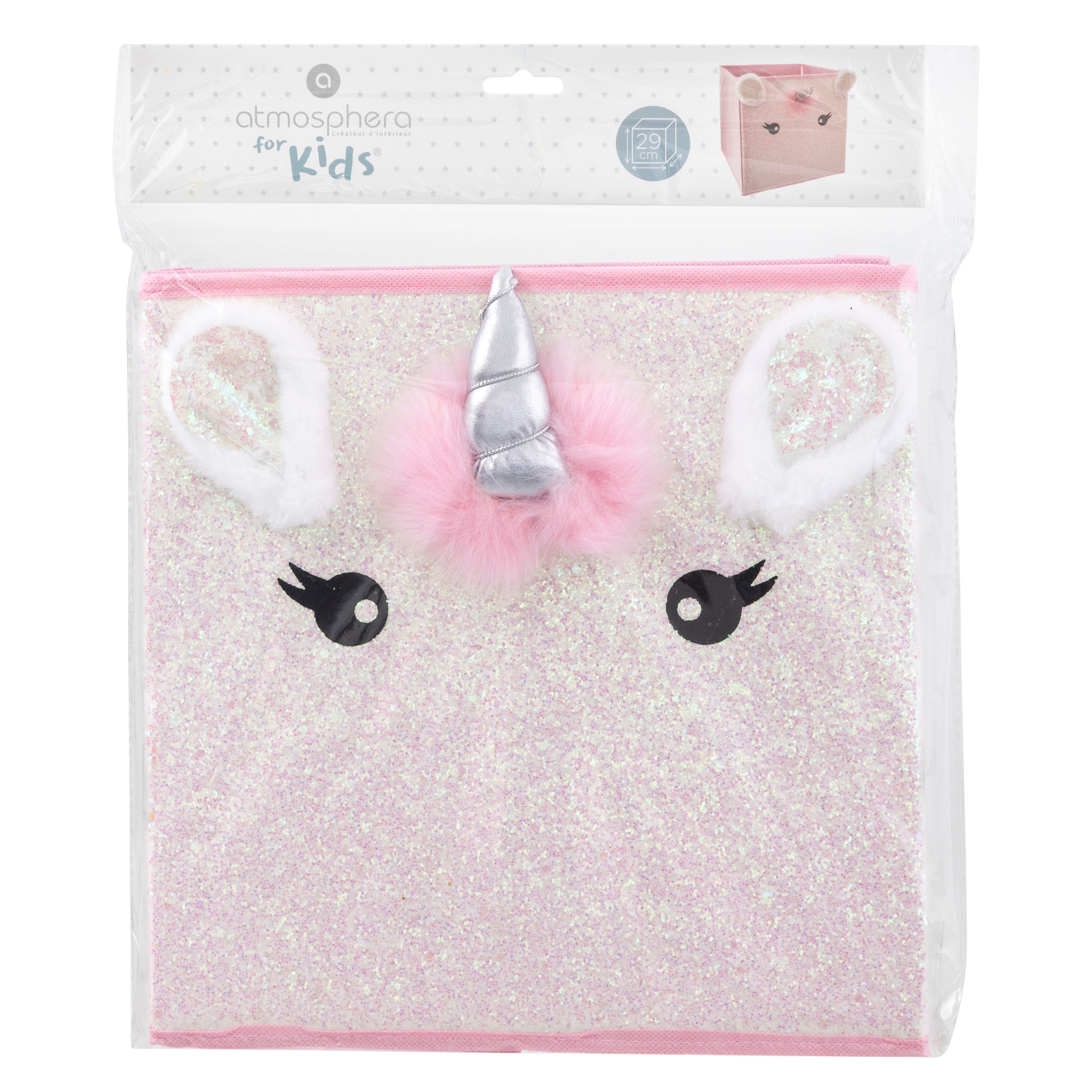 Decoratiune copii, depozitare non-woven cap unicorn - Atmosphera For Kids