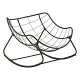Balansoar Hesperide Paopao, otel si poliester gri, H.44 cm