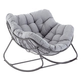 Balansoar Hesperide Paopao, otel si poliester gri, H.44 cm