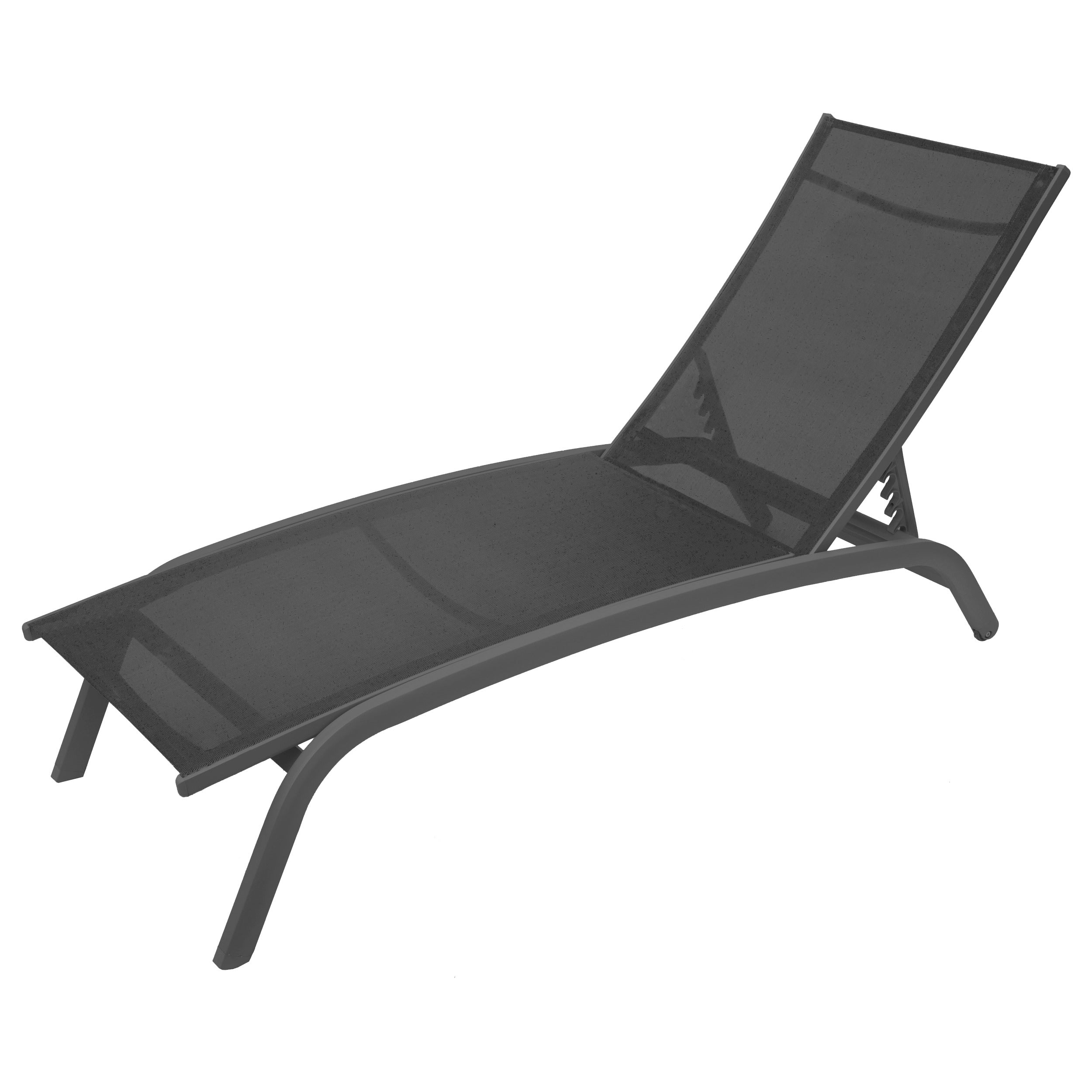 Sezlong Bonao in culoarea grafit de Hesperide, L.171 cm