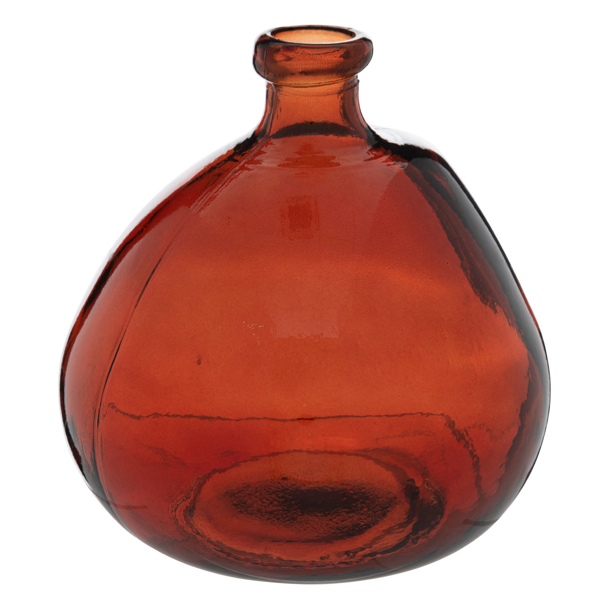 Decor pentru casa, sticla reciclata rotunda amb D21 cm - Atmosphera