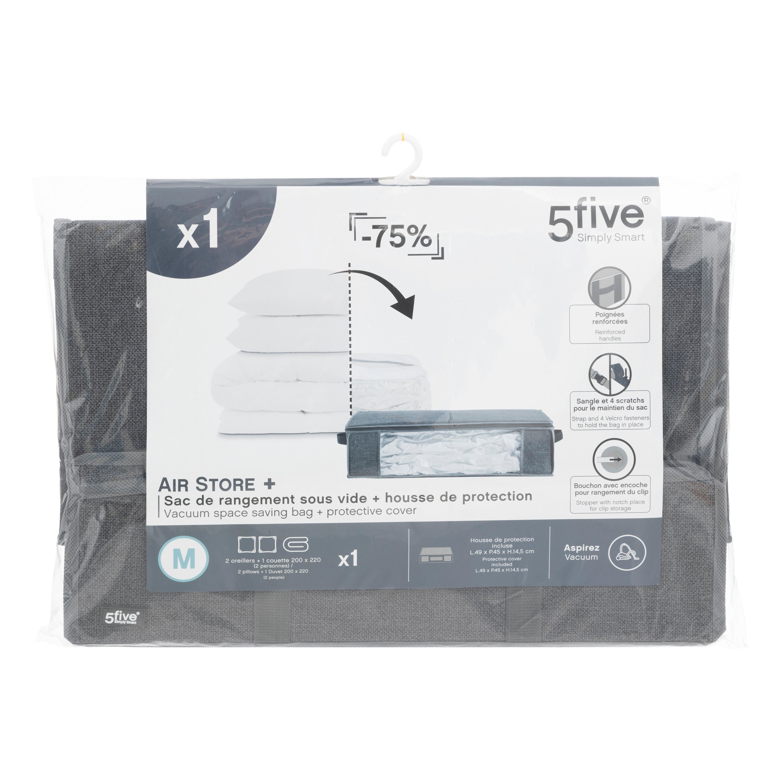 Organizator casa, punga vacuum m air store - Five