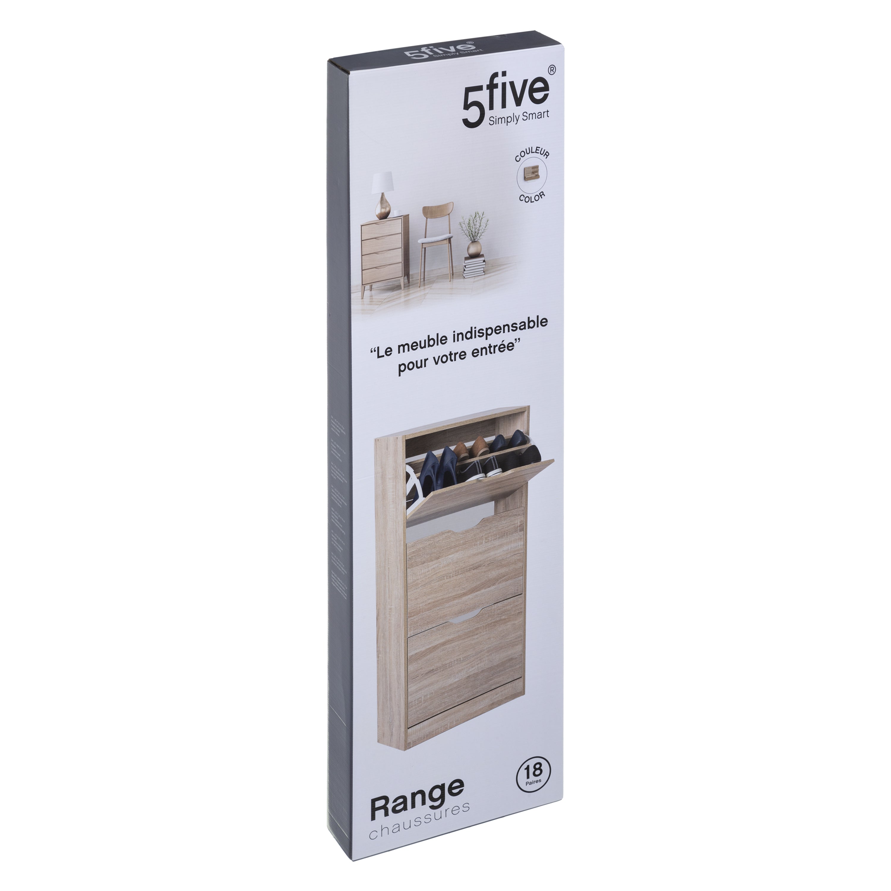 Organizator casa, pantofar 18 piese gri drawy - Five