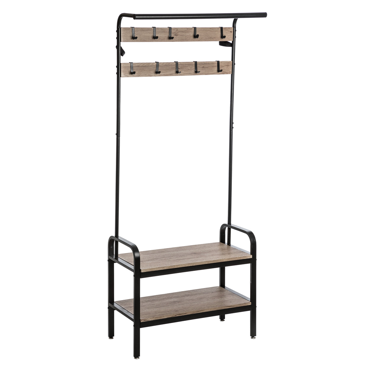 Organizator casa, vestiar lemn metal 6 piese 10t jano - Five