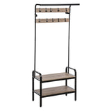 Organizator casa, vestiar lemn metal 6 piese 10t jano - Five