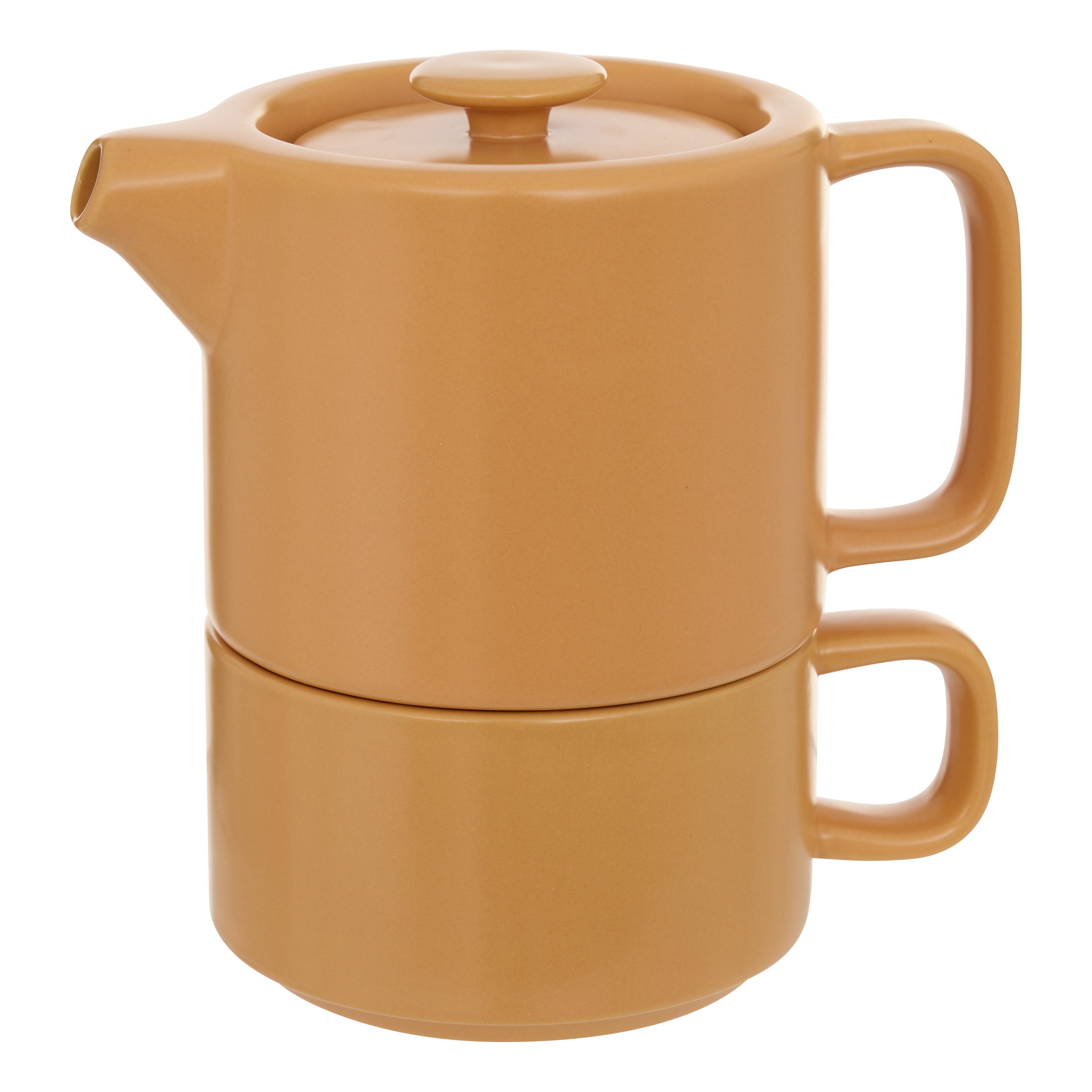 Tacam, nature ocre cera solit teapot - Secret de Gourmet