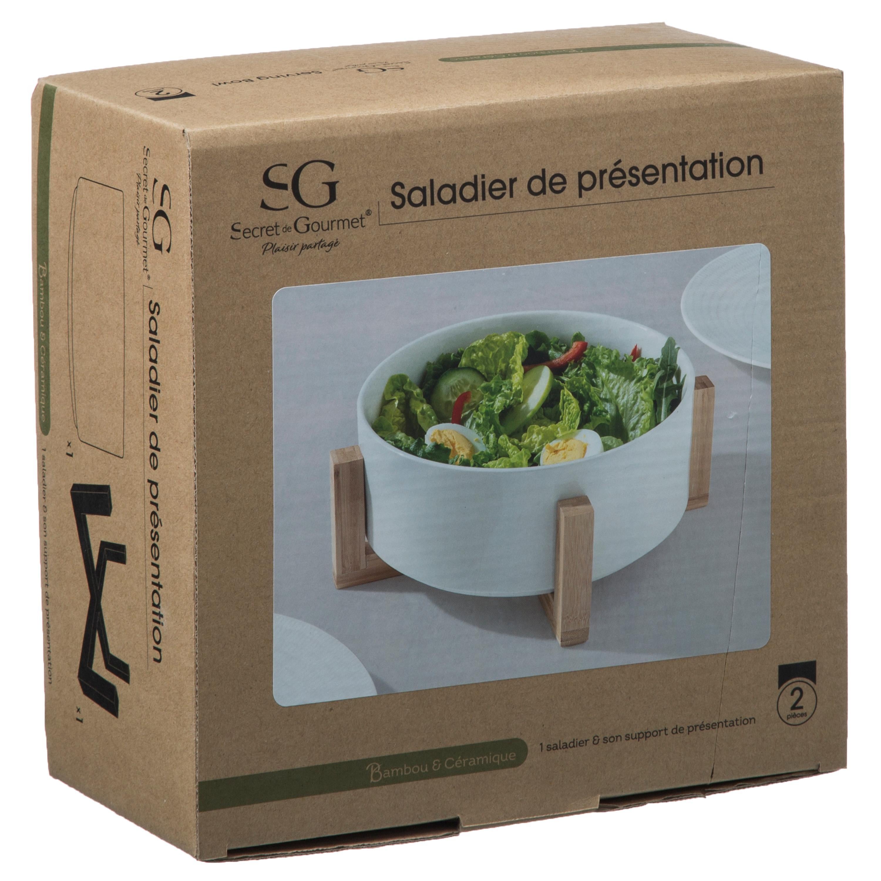 Set boluri salata alb rio D23 cm - Secret de Gourmet