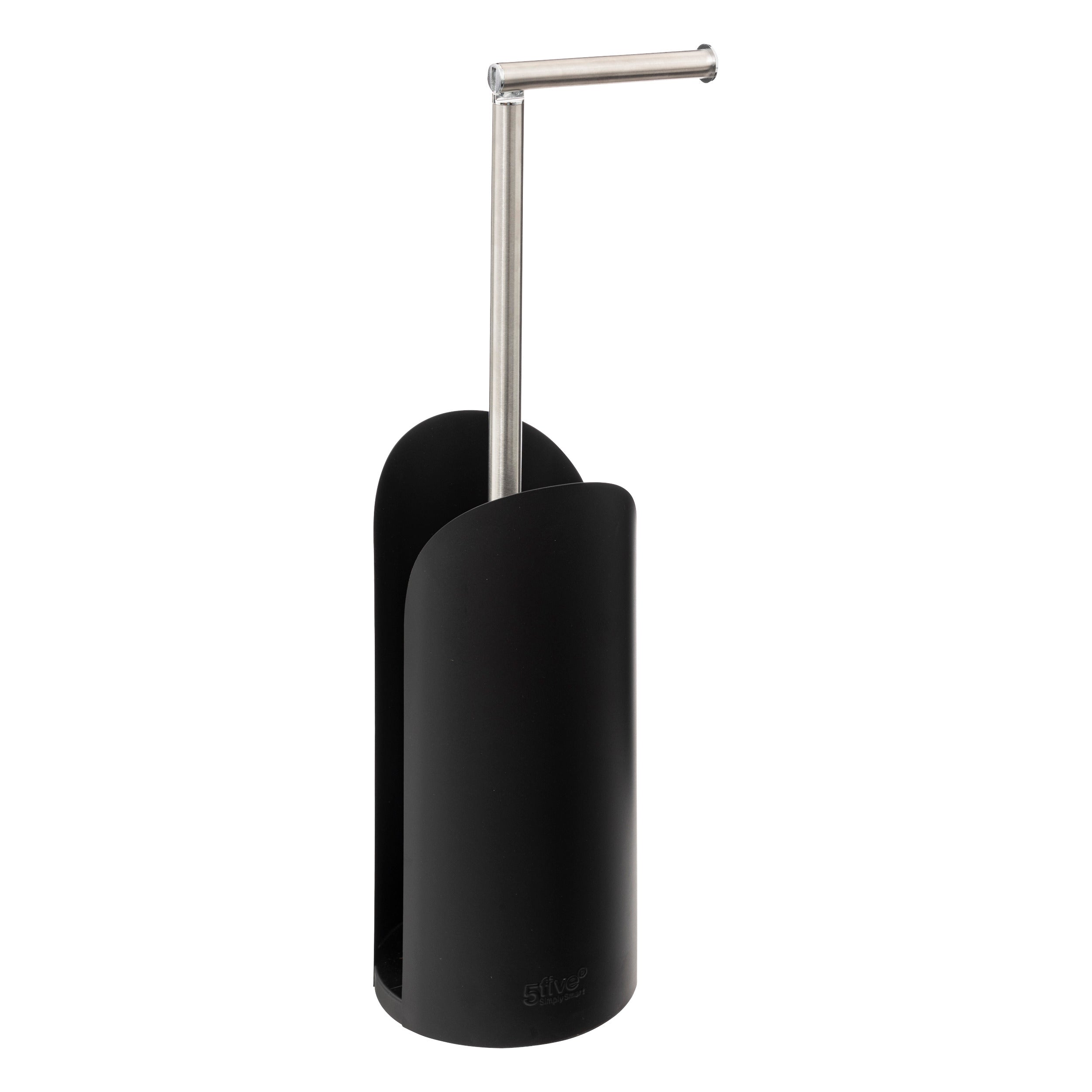Suport hartie toaleta flex negru color - Five