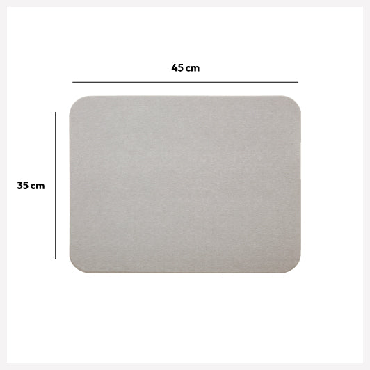 Covor diatomita 35 x 45 cm gri - Five