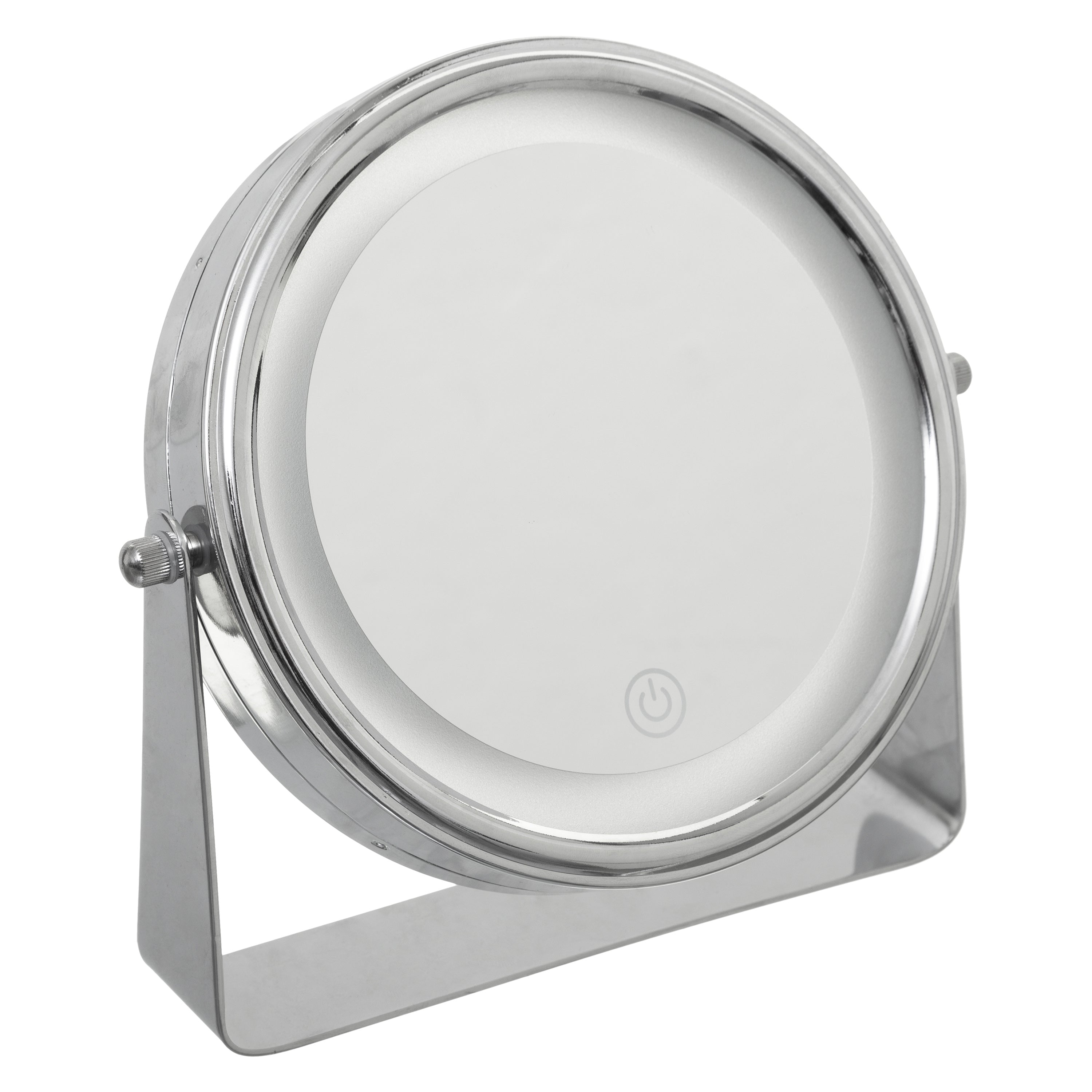 Oglinda LED de podea argintie D19 cm - Five