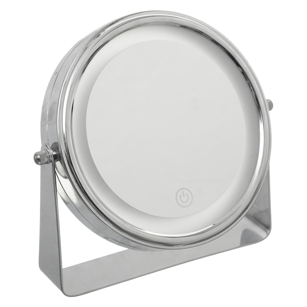 Oglinda LED de podea argintie D19 cm - Five