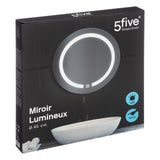 Oglinda LED de perete rotunda D45 cm - Five