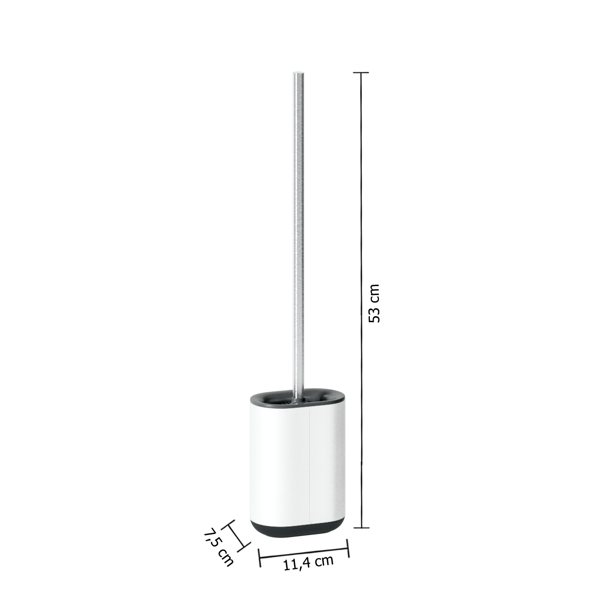 Perie wc siliflex alb - Five