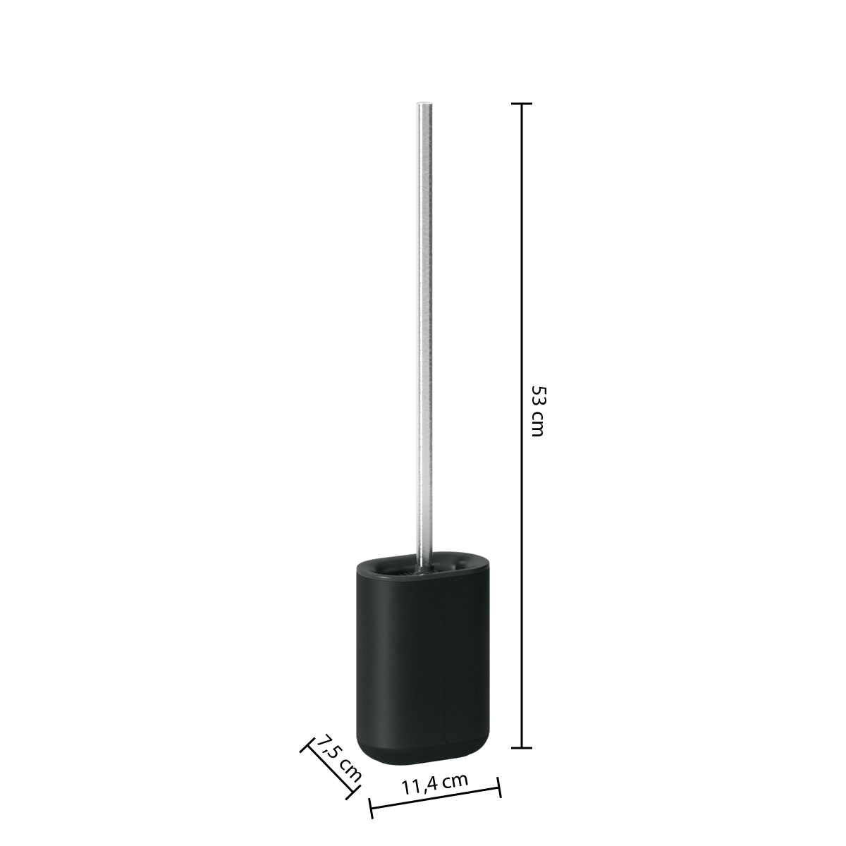 Perie wc siliflex negru - Five