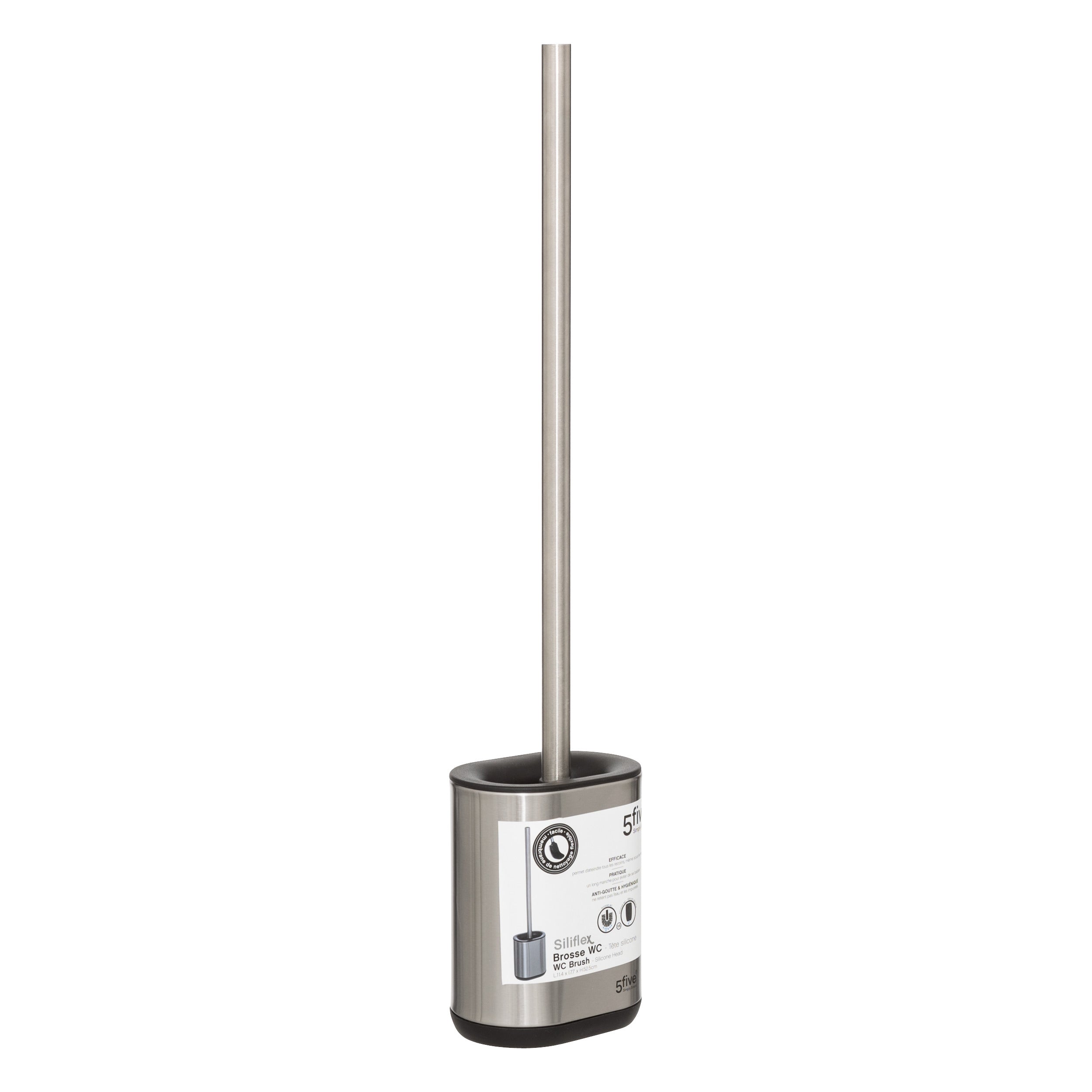 Perie wc siliflex inox - Five