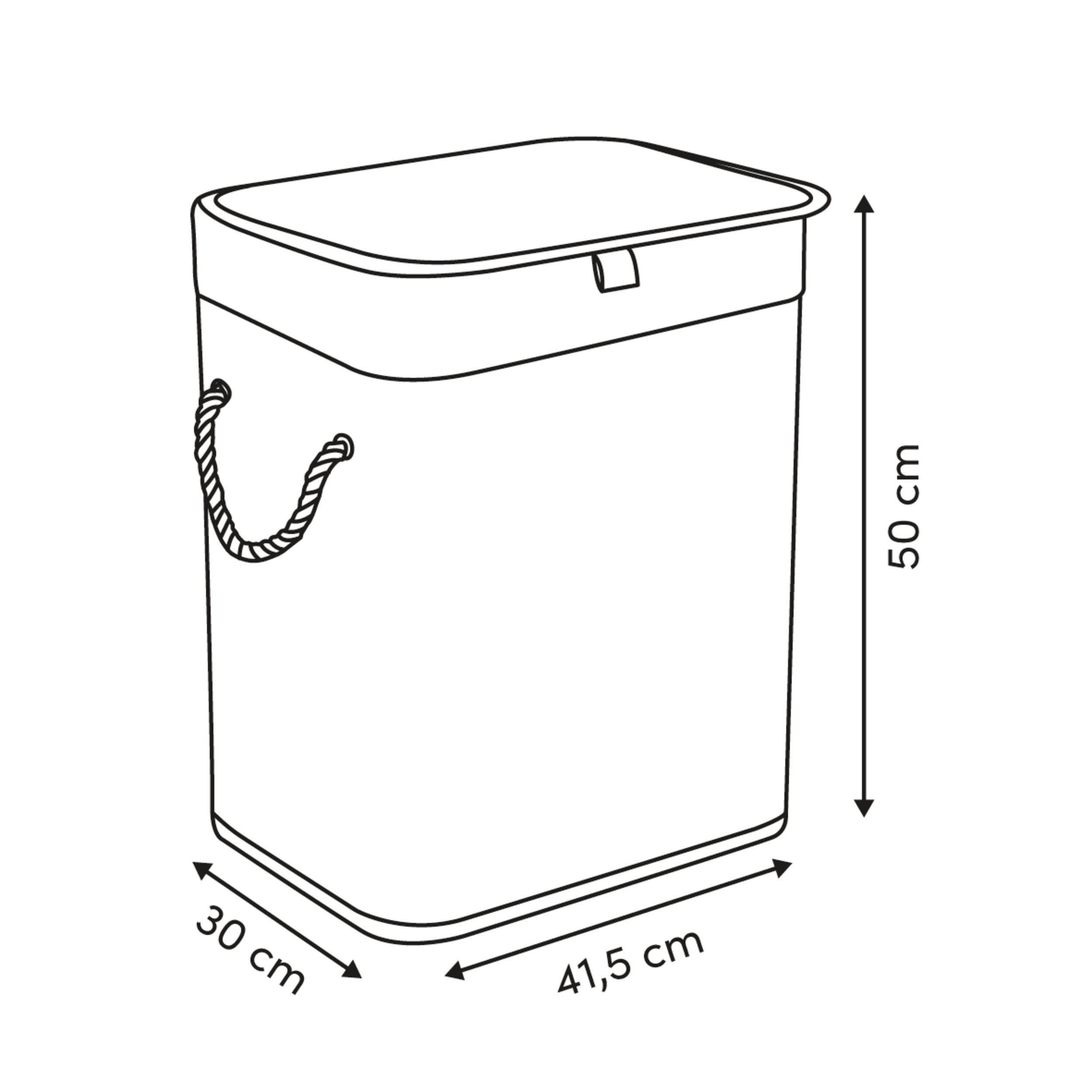 Cos rufe dreptunghiular bambus 60 l - Five