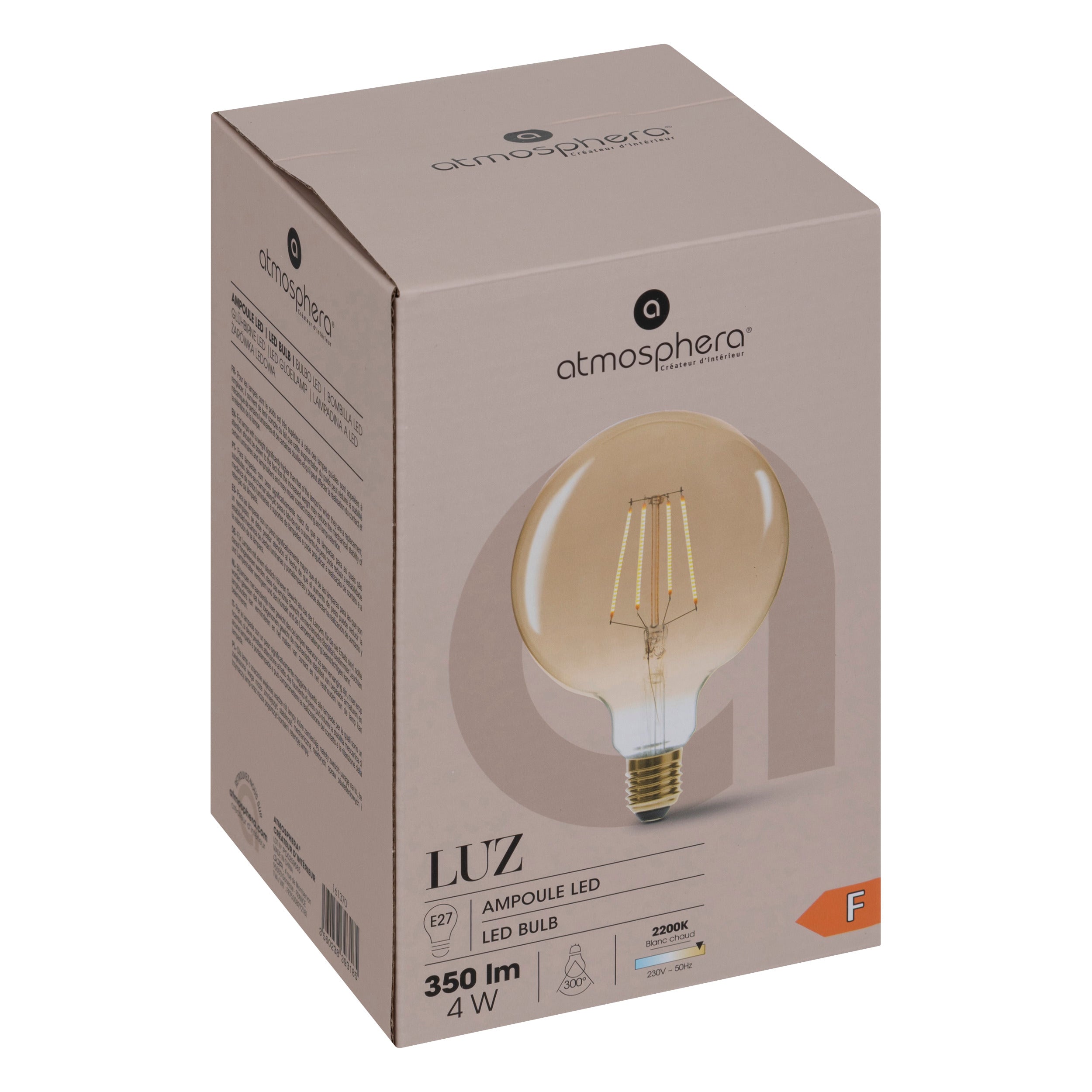 Corp de iluminat, bec glob amb str LED g125 - Atmosphera