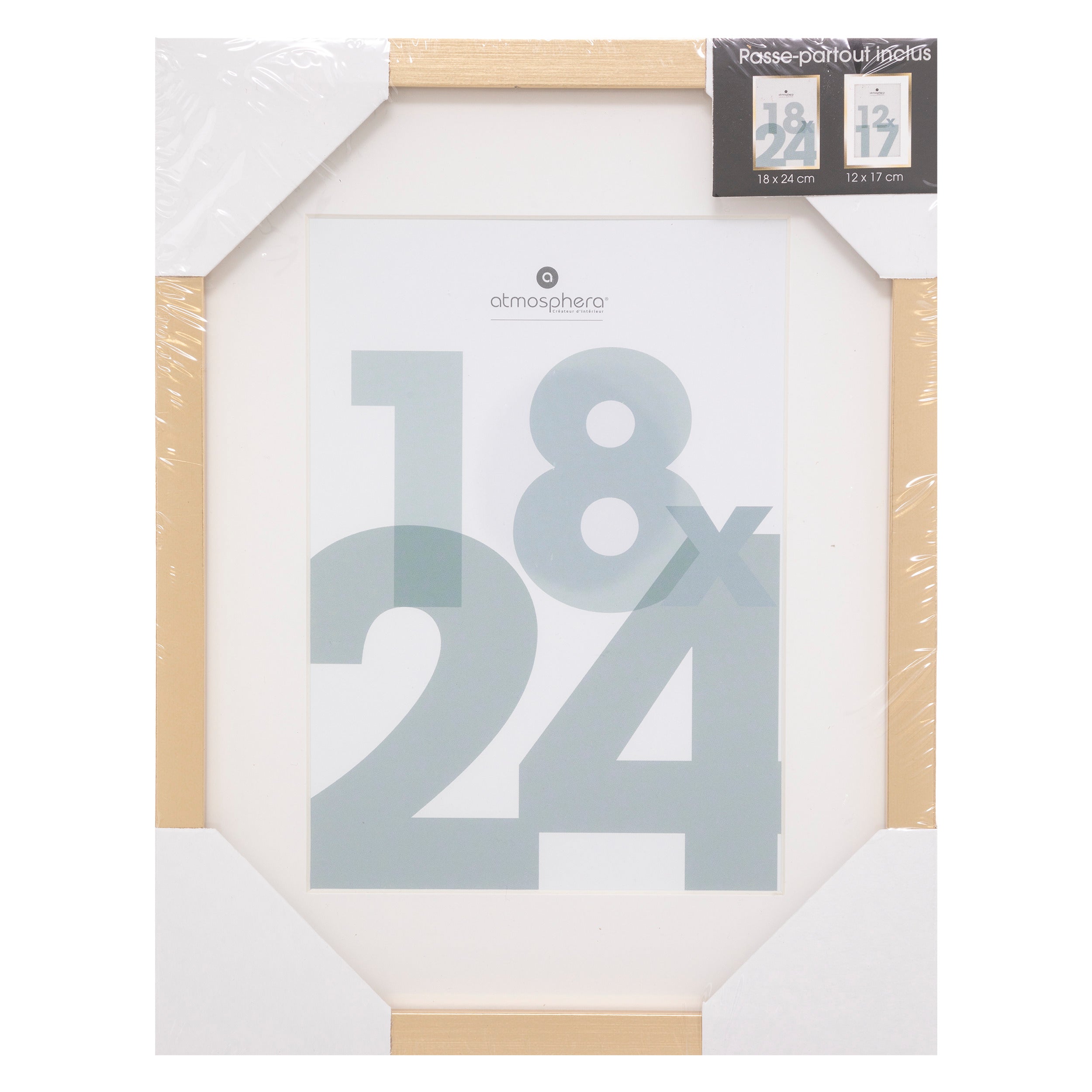Decoratiune de perete, rama foto aurie 18x24 manu - Atmosphera