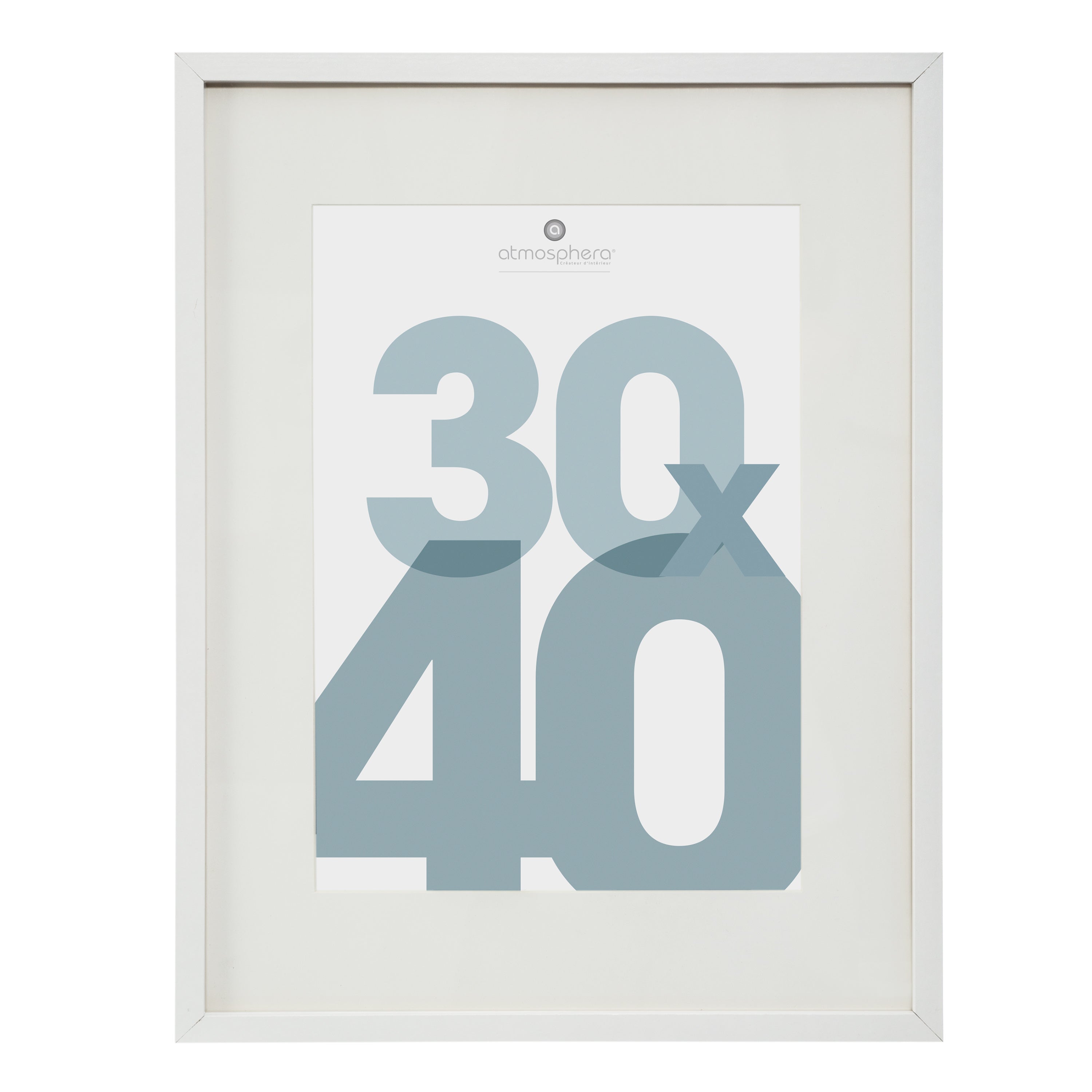 Decoratiune de perete, rama foto alb 30x40 manu - Atmosphera