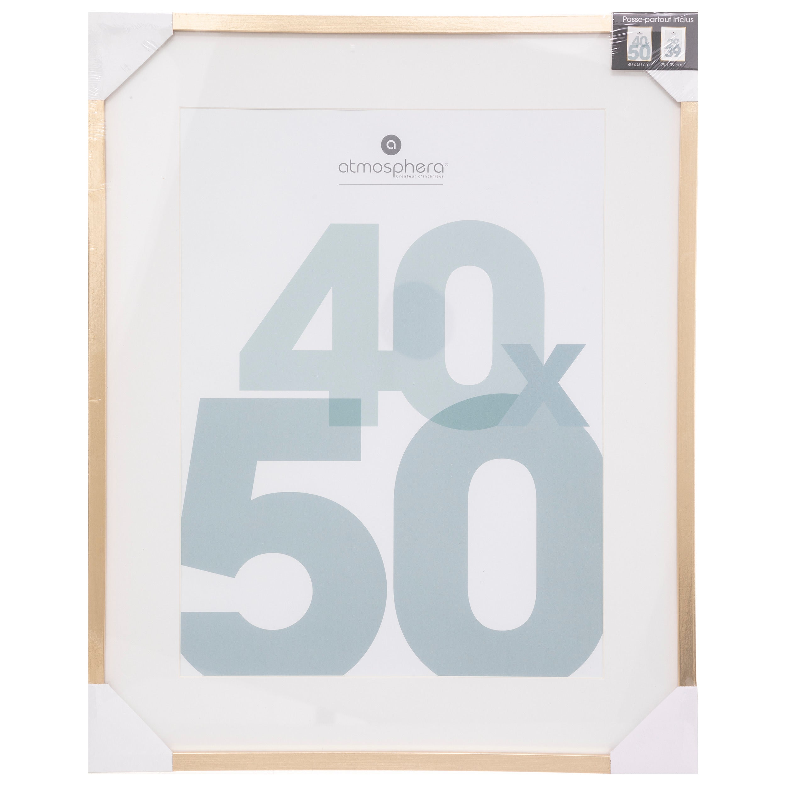 Decoratiune de perete, rama foto aurie 40x50 manu - Atmosphera