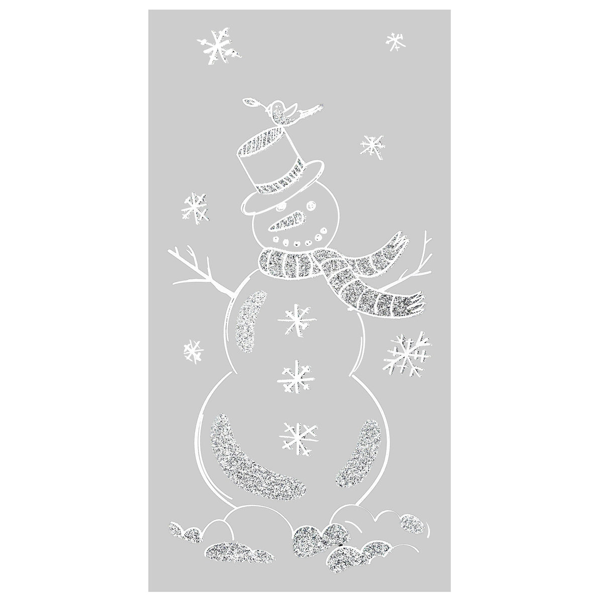 Sticker geam pufos cu sclipici, 29 x 49 cm | Atmosphera