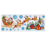 Sticker geam banner Mos Craciun, 60 cm | Atmosphera