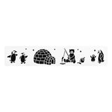 Sablon banner de Craciun, 60 x 12 cm | Atmosphera
