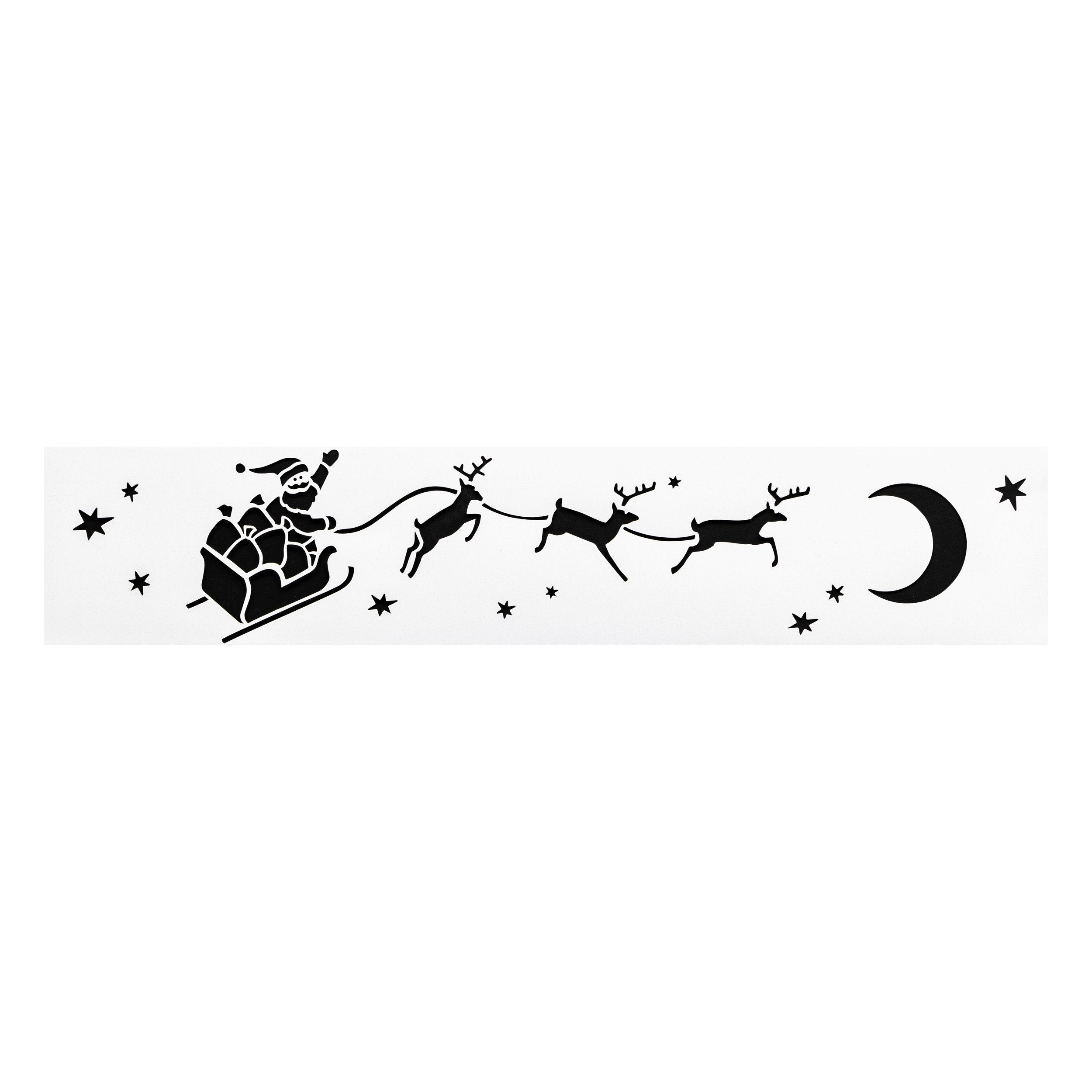 Sablon banner de Craciun, 60 x 12 cm | Atmosphera