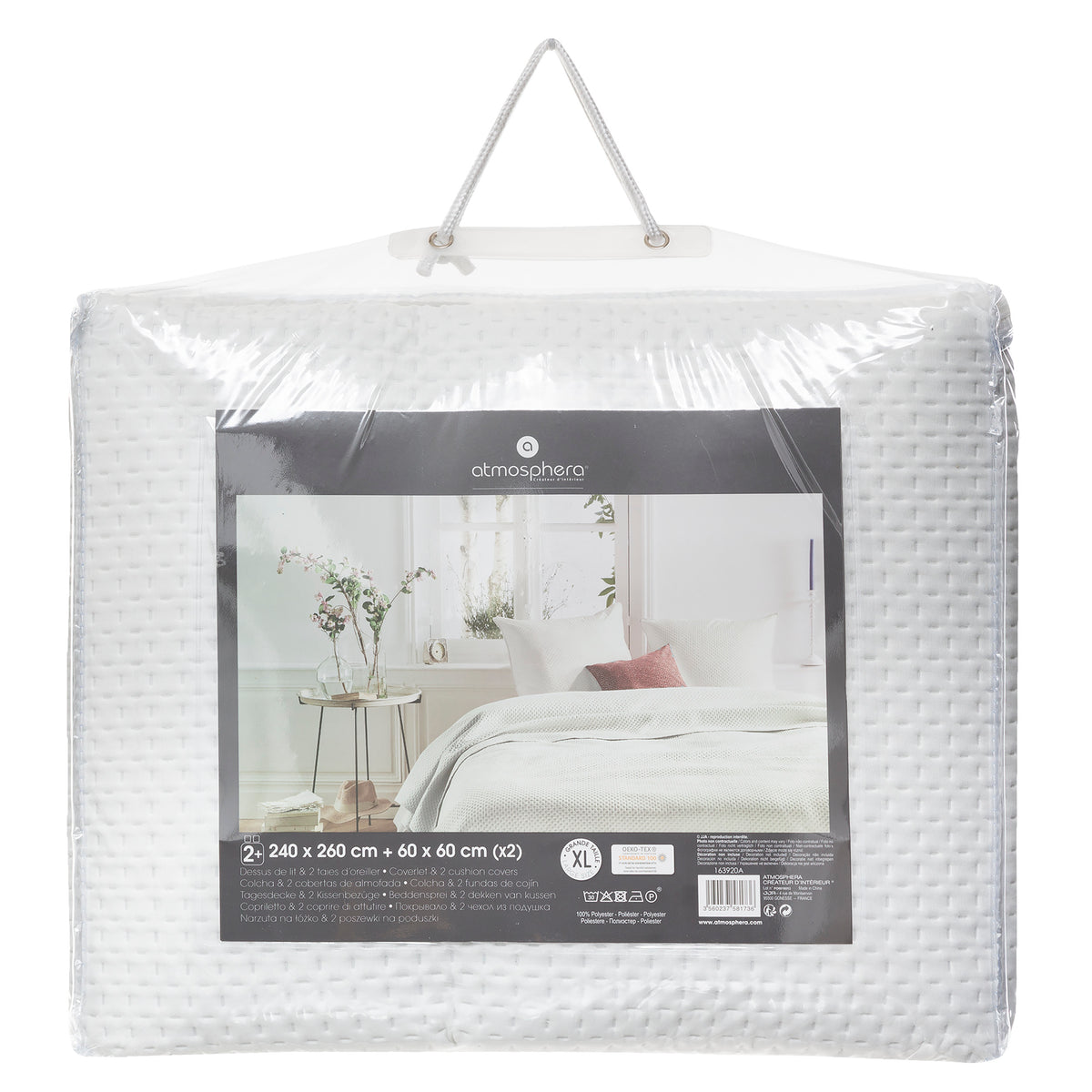 Textila pentru casa, cuvertura pat dolce 240 x 260 cm cu 2 piese iv - Atmosphera