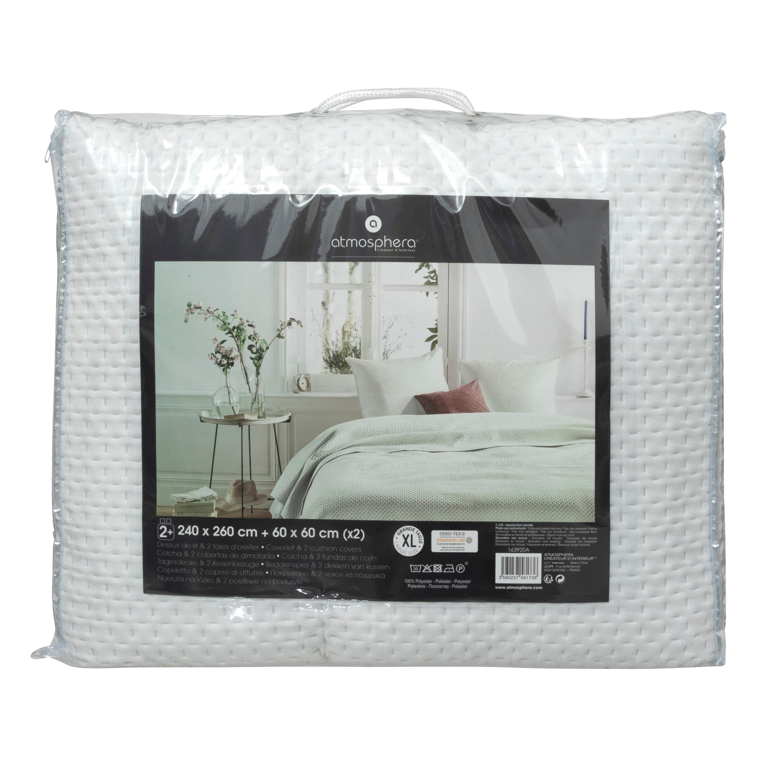 Textila pentru casa, cuvertura pat dolce 240 x 260 cm cu 2 piese iv - Atmosphera